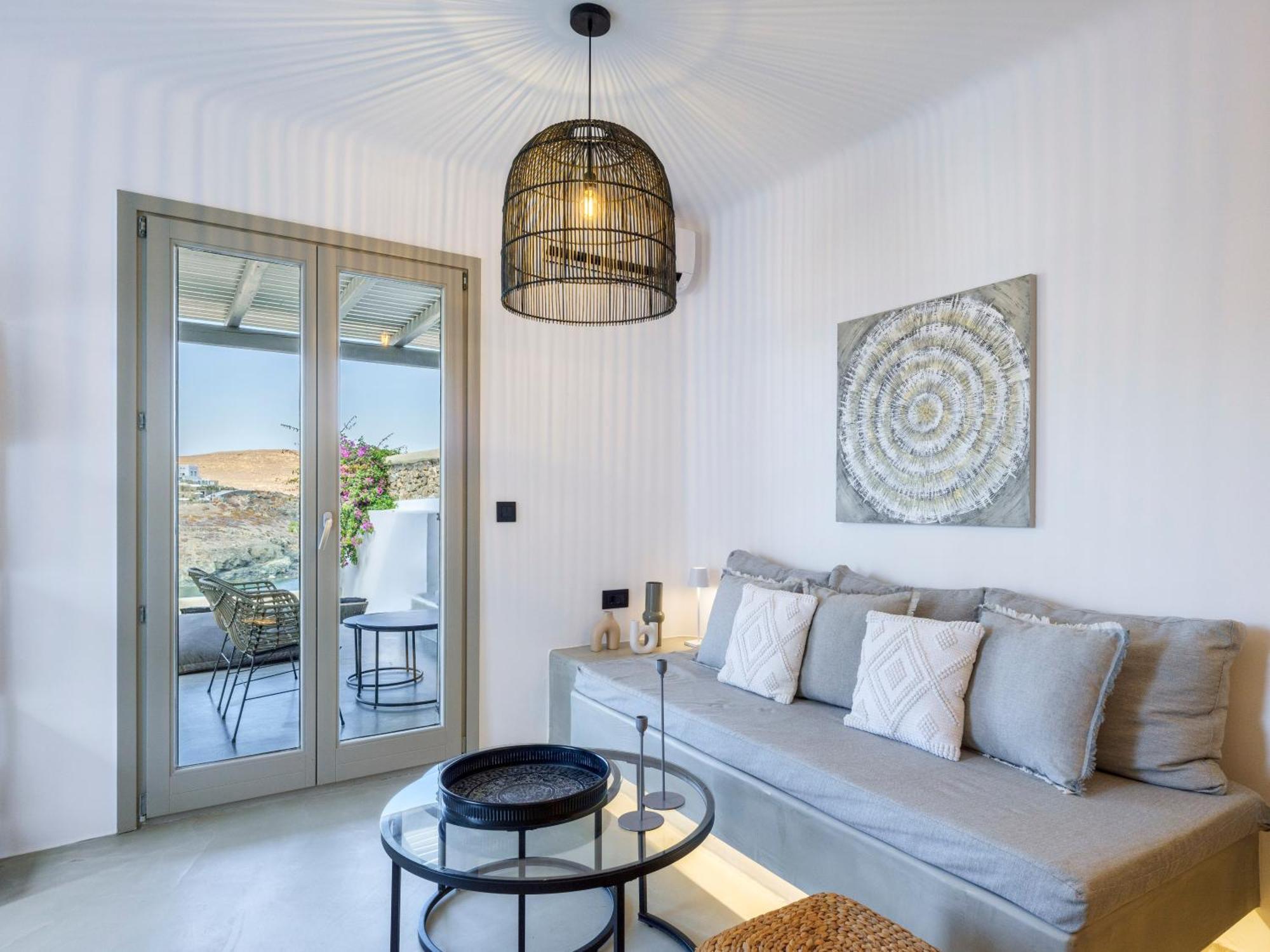 Sea Rock & Sky Private Mykonos Residence Merchia Beach Zewnętrze zdjęcie