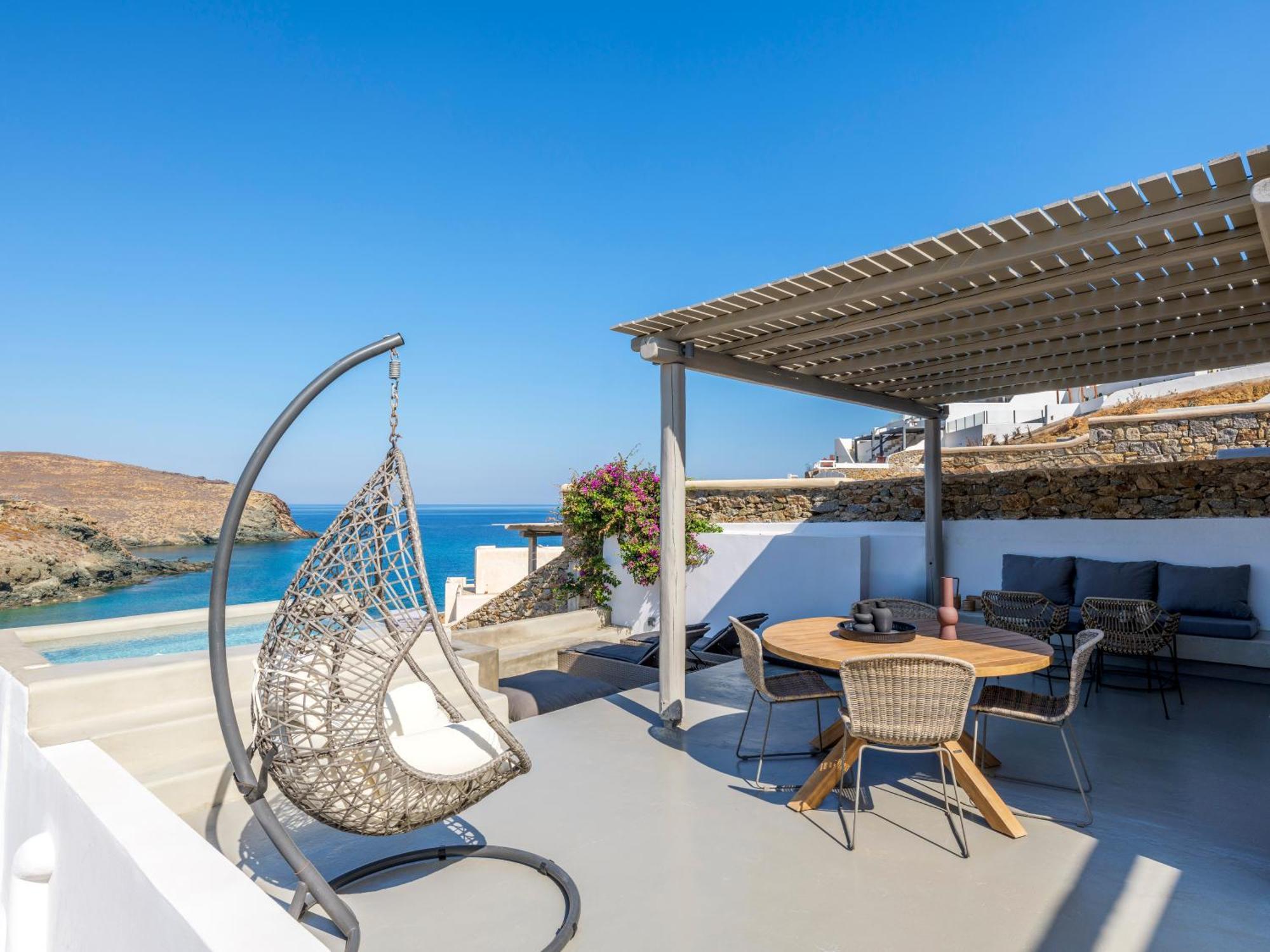 Sea Rock & Sky Private Mykonos Residence Merchia Beach Zewnętrze zdjęcie