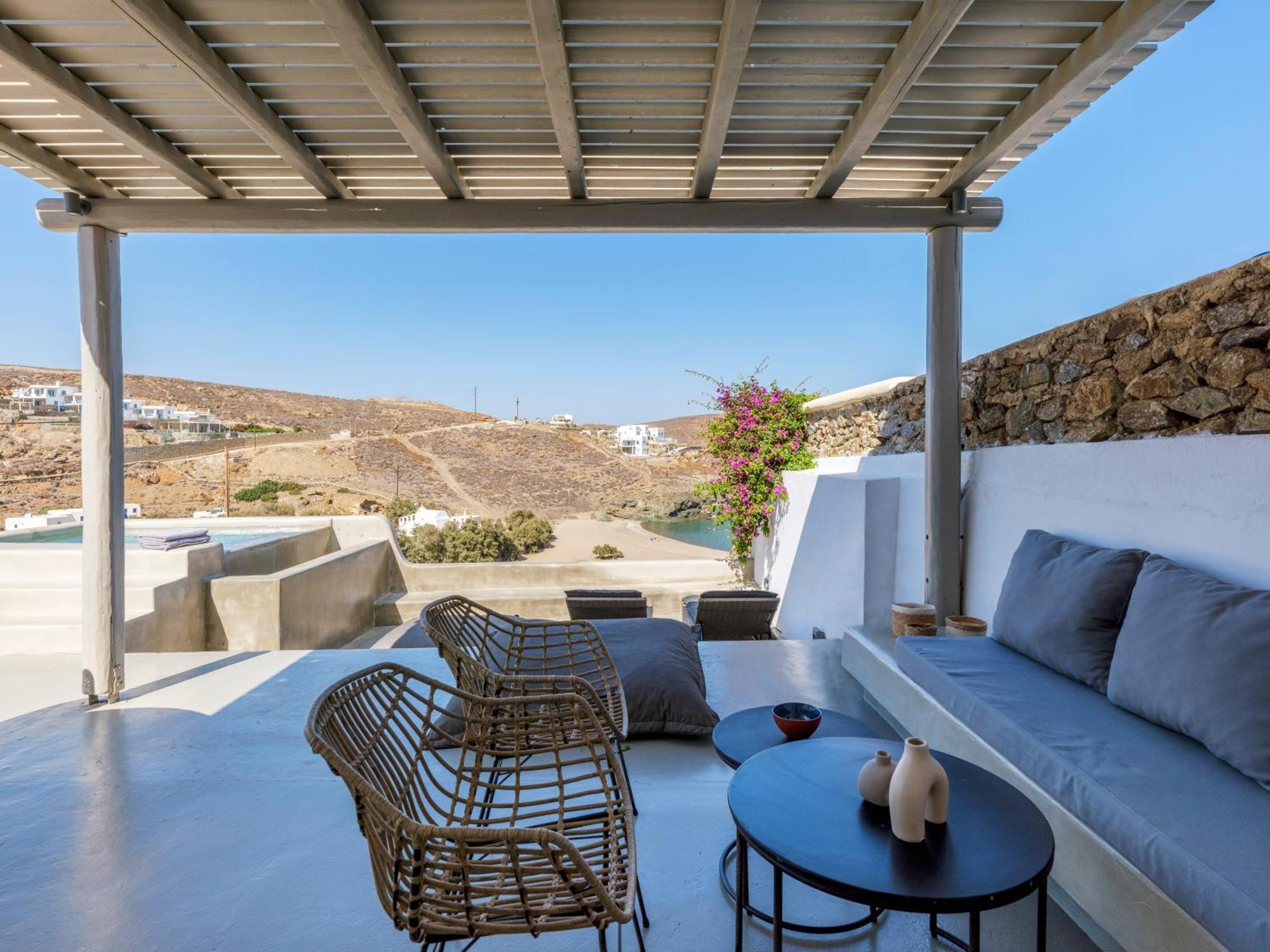 Sea Rock & Sky Private Mykonos Residence Merchia Beach Zewnętrze zdjęcie