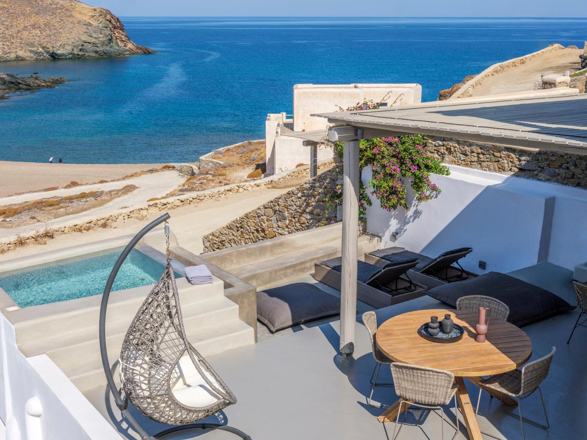 Sea Rock & Sky Private Mykonos Residence Merchia Beach Zewnętrze zdjęcie