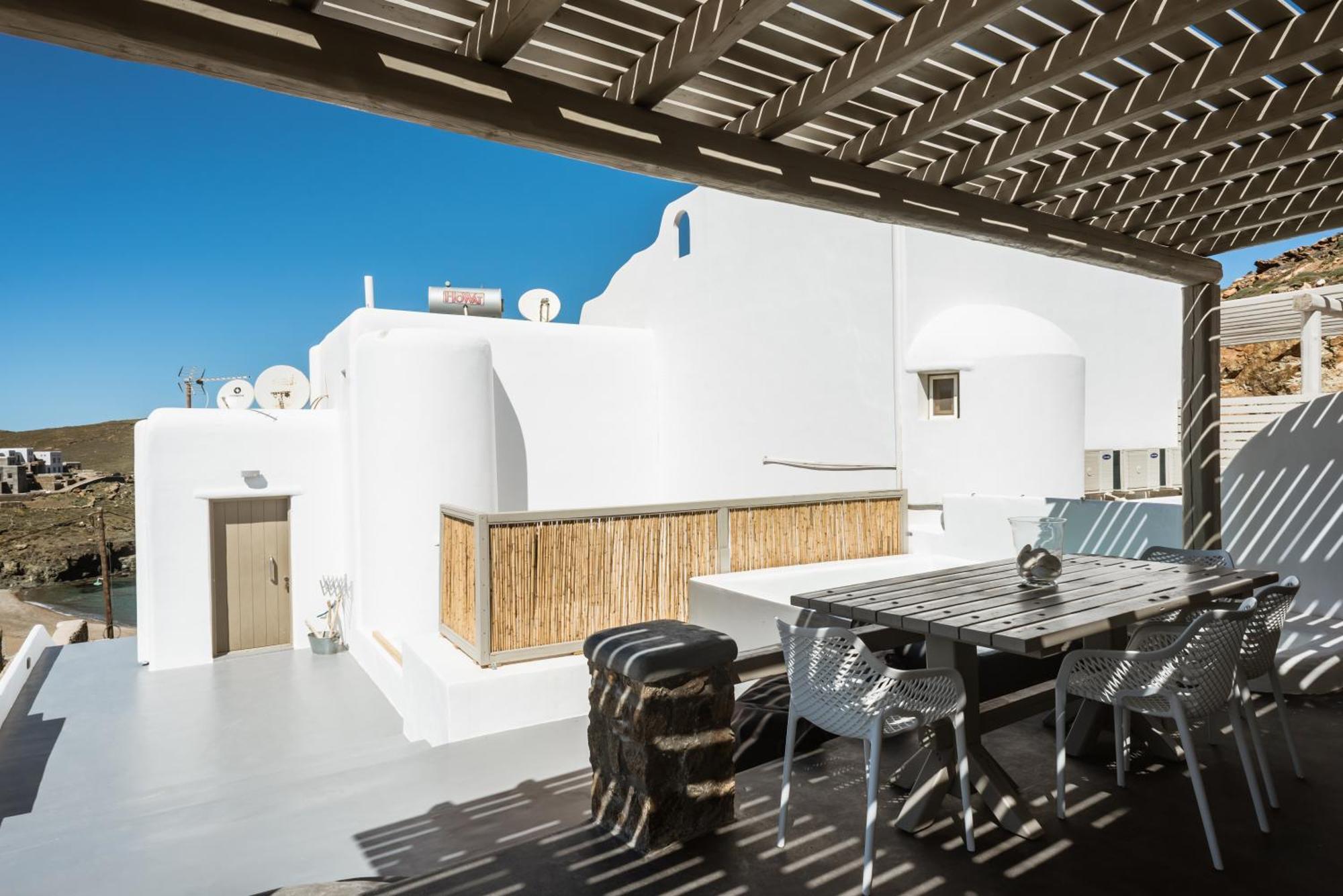 Sea Rock & Sky Private Mykonos Residence Merchia Beach Zewnętrze zdjęcie