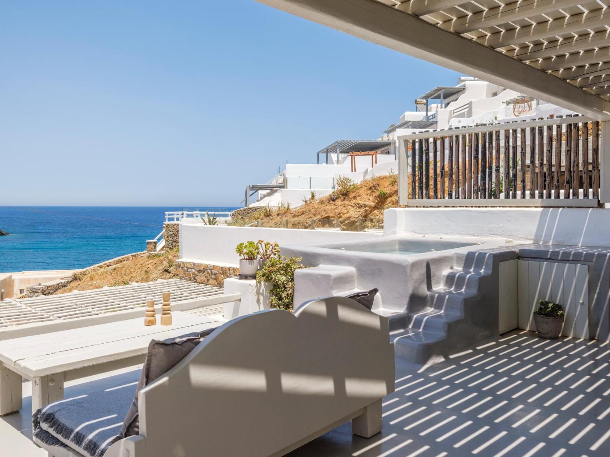Sea Rock & Sky Private Mykonos Residence Merchia Beach Zewnętrze zdjęcie
