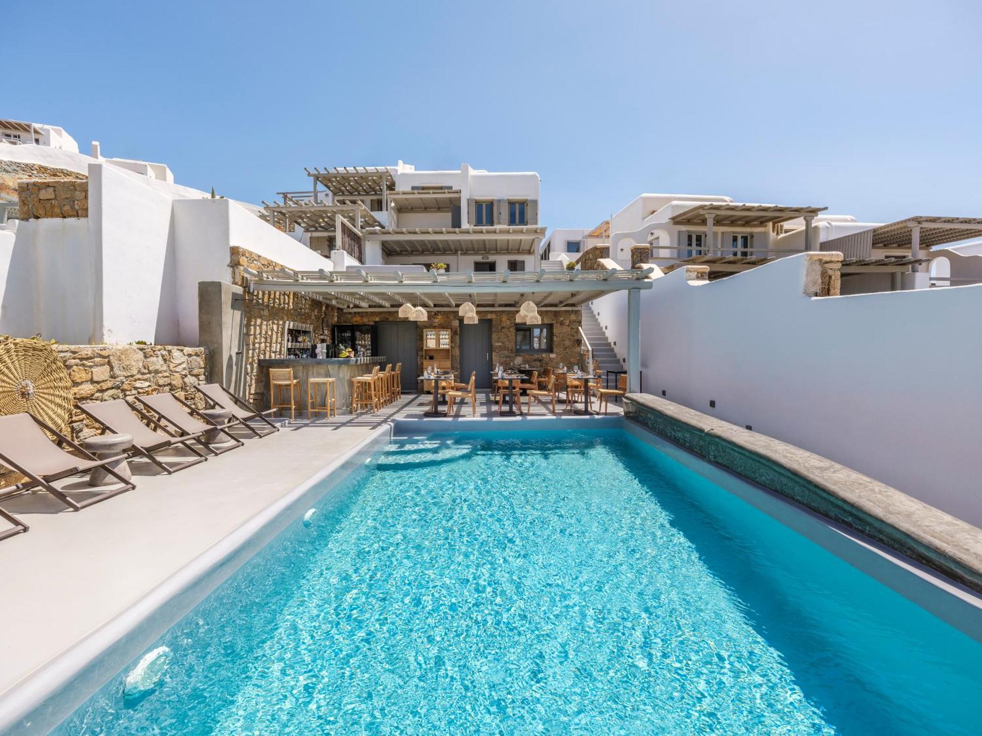 Sea Rock & Sky Private Mykonos Residence Merchia Beach Zewnętrze zdjęcie