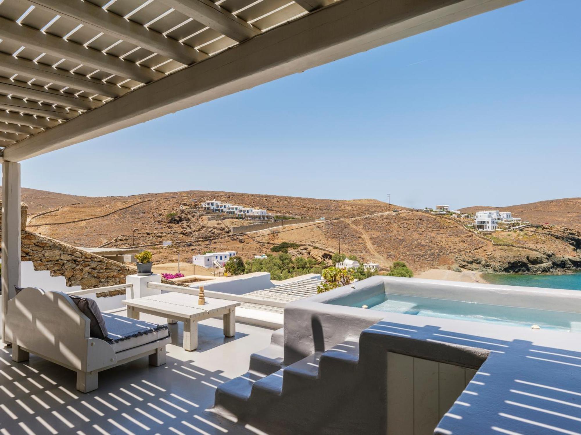 Sea Rock & Sky Private Mykonos Residence Merchia Beach Zewnętrze zdjęcie