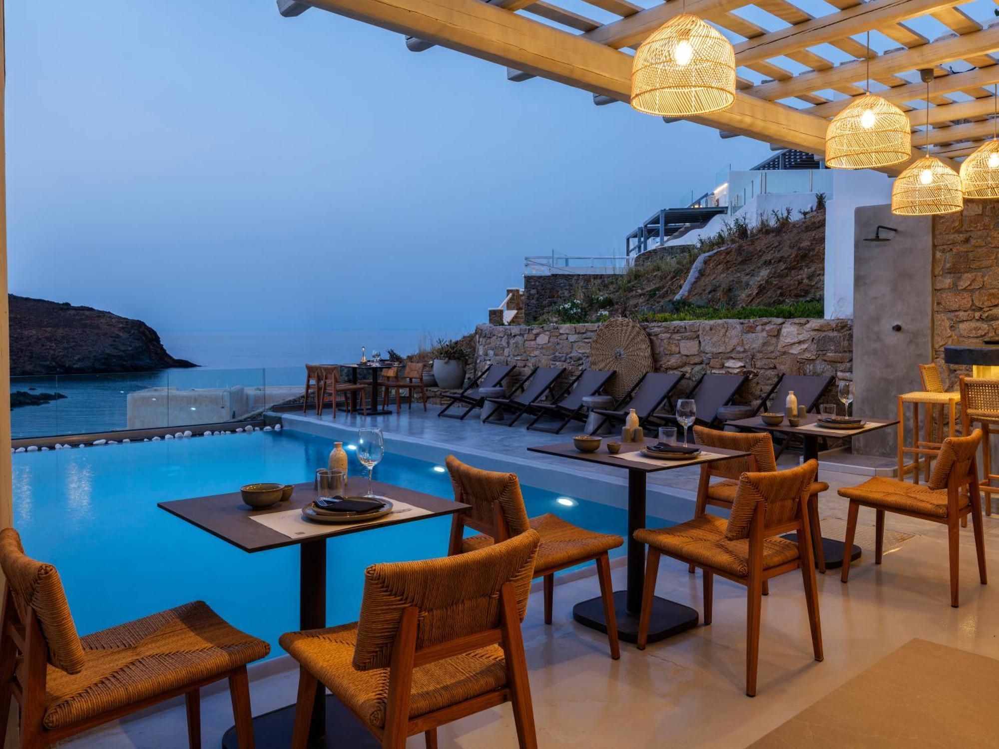 Sea Rock & Sky Private Mykonos Residence Merchia Beach Zewnętrze zdjęcie