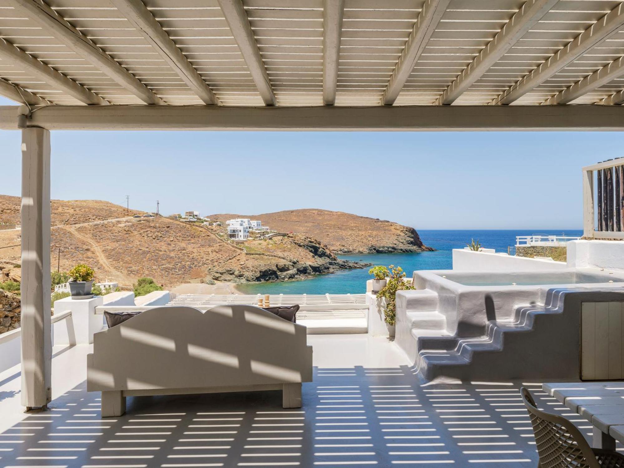 Sea Rock & Sky Private Mykonos Residence Merchia Beach Zewnętrze zdjęcie