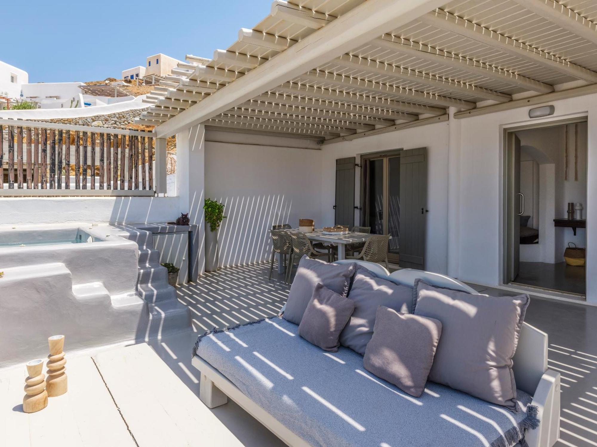 Sea Rock & Sky Private Mykonos Residence Merchia Beach Zewnętrze zdjęcie