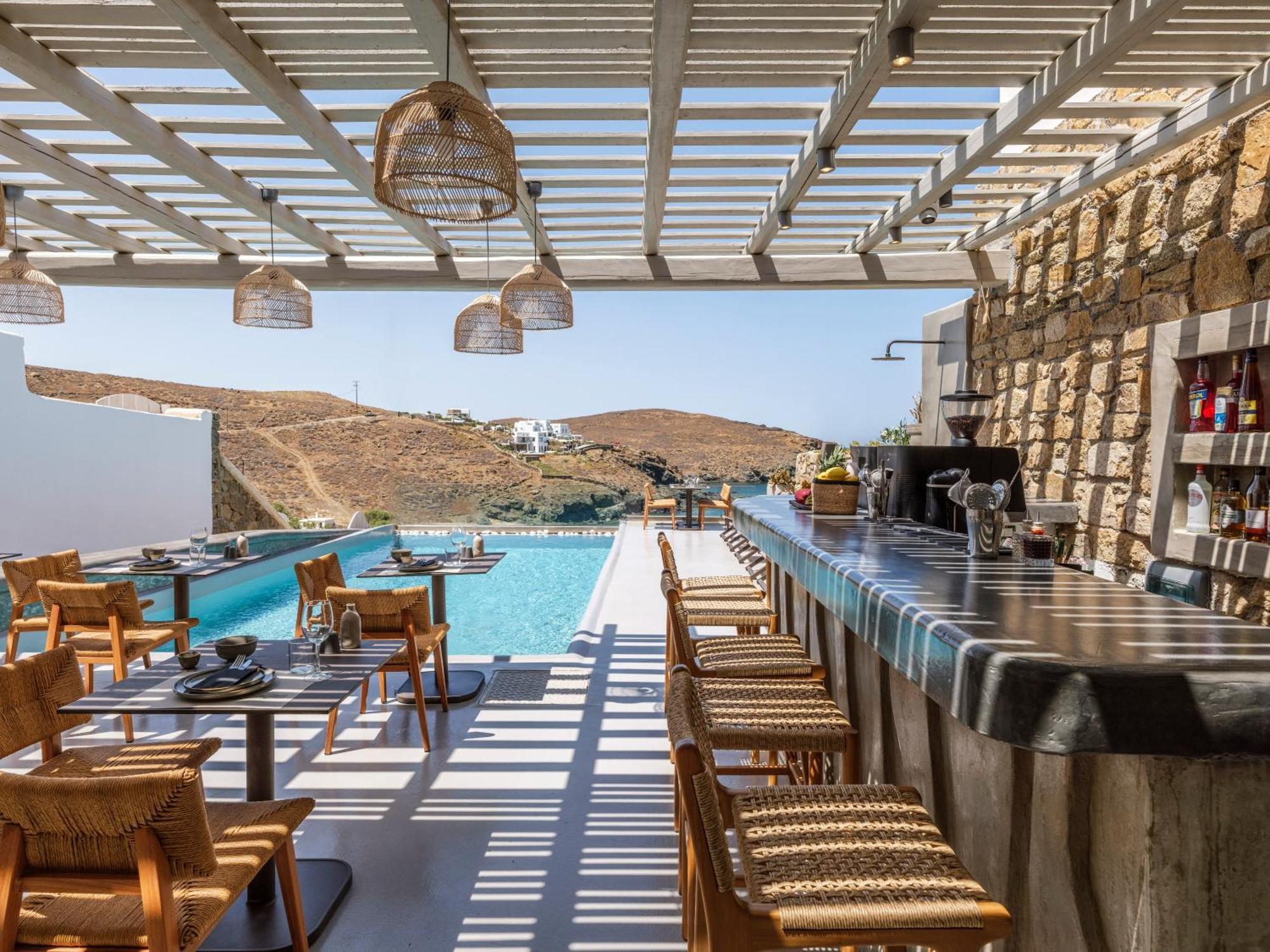 Sea Rock & Sky Private Mykonos Residence Merchia Beach Zewnętrze zdjęcie