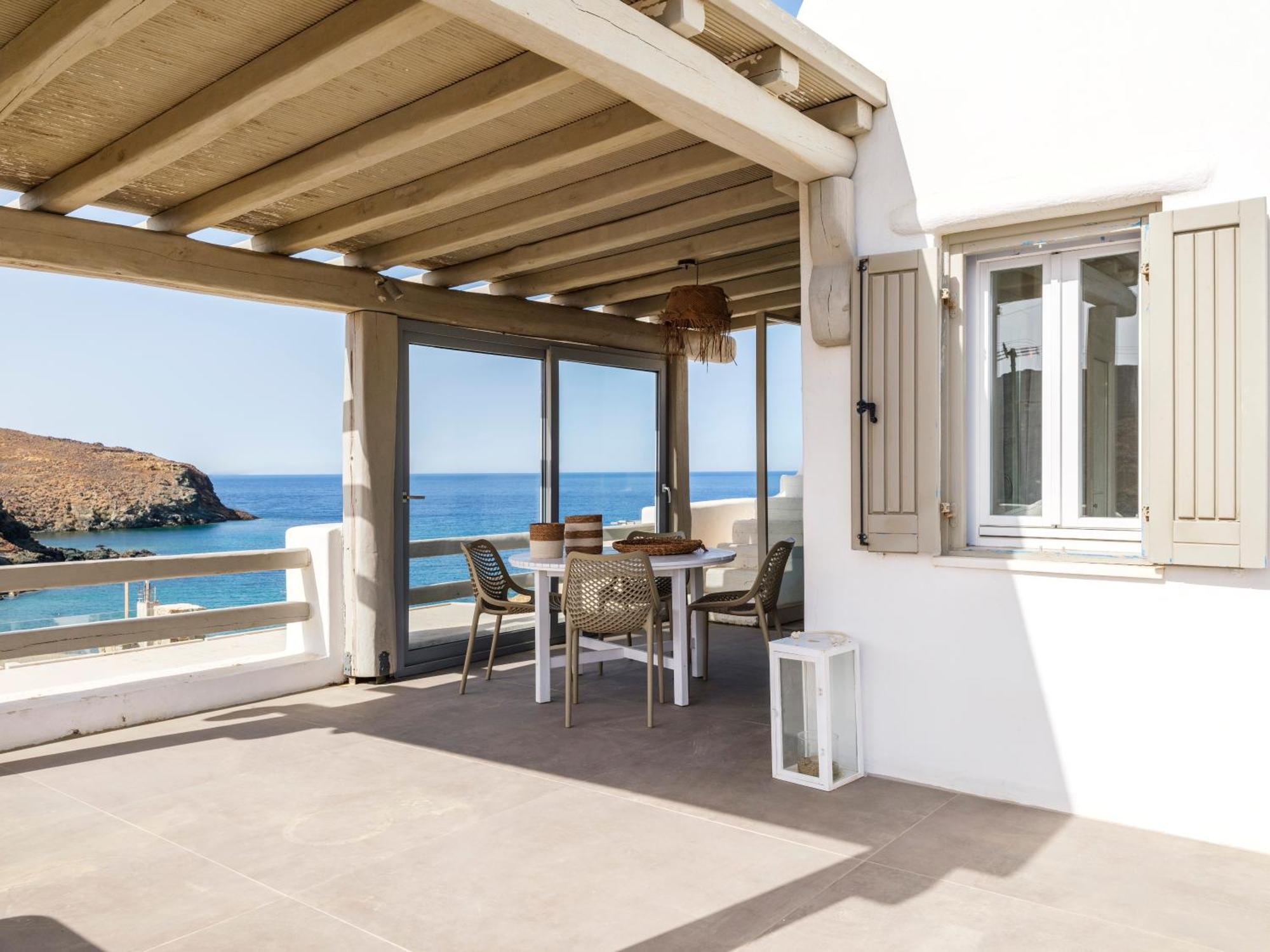 Sea Rock & Sky Private Mykonos Residence Merchia Beach Zewnętrze zdjęcie
