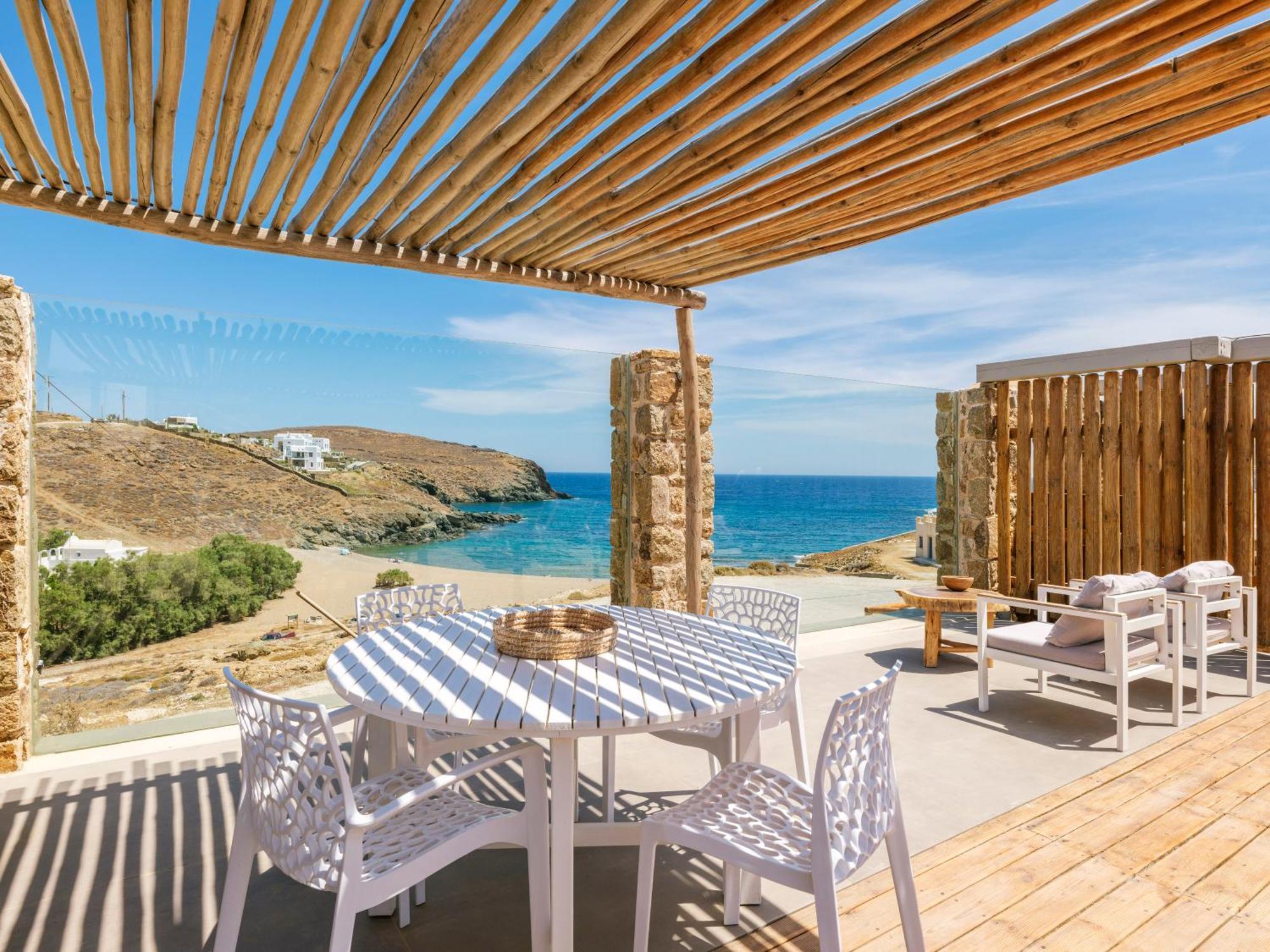 Sea Rock & Sky Private Mykonos Residence Merchia Beach Zewnętrze zdjęcie