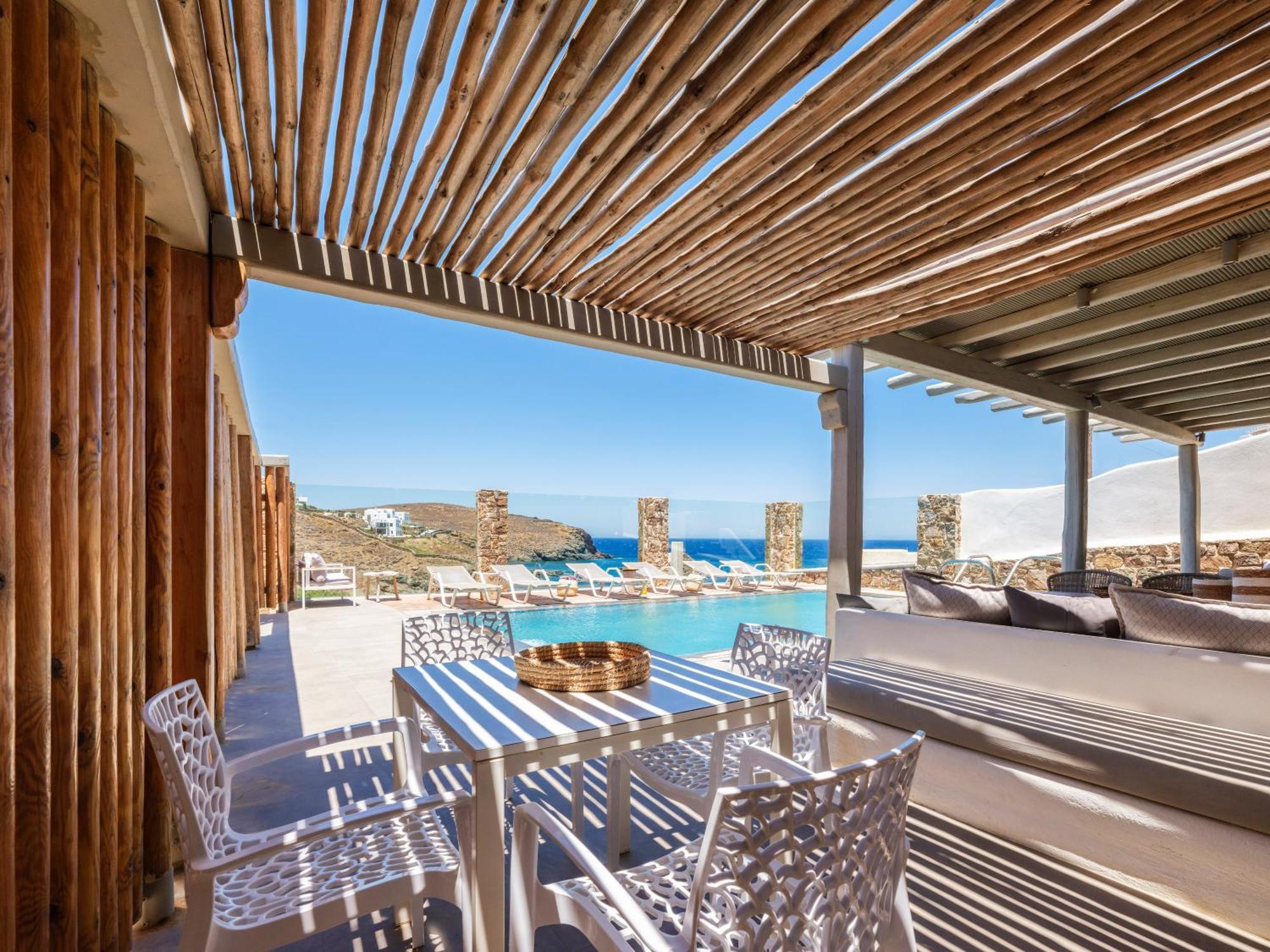 Sea Rock & Sky Private Mykonos Residence Merchia Beach Zewnętrze zdjęcie