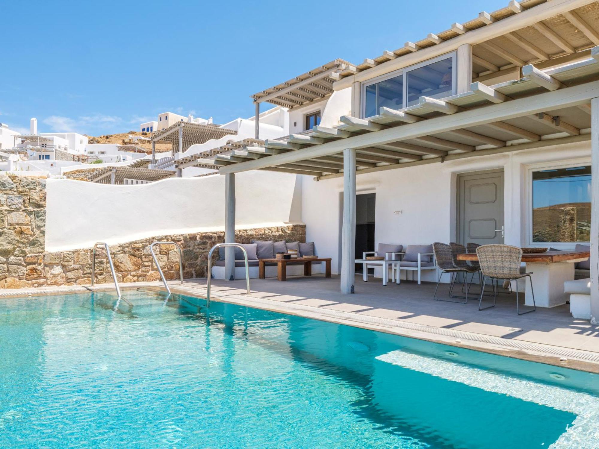 Sea Rock & Sky Private Mykonos Residence Merchia Beach Zewnętrze zdjęcie